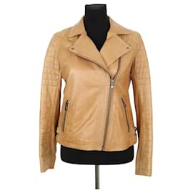 Gerard Darel Kamel-Lederjacke Kamel