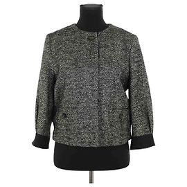 Max Mara Schwarze Wolljacke Schwarz
