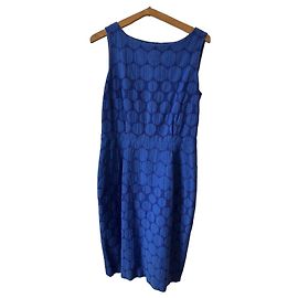 Vestido de verão Max Mara azul de algodão e poliamida Azul