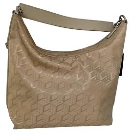 MCM Aren Monogramm Jacquard Tragetasche Beige
