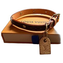 Collier pour chien Louis Vuitton Monogram Beige