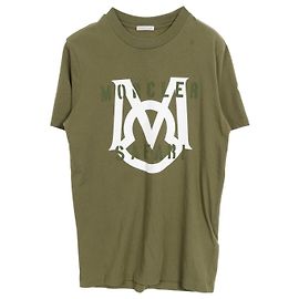 Top de algodón con estampado Safari Initial de Moncler Verde Caqui
