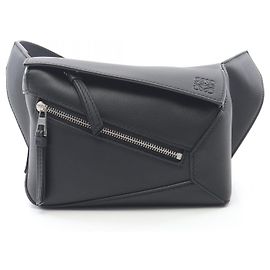 Borsa a vita 2 in pelle Loewe Puzzle Nero