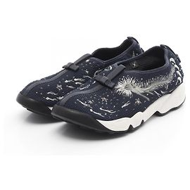 Dior Stoff Slip-On Schuhe Blau Andere