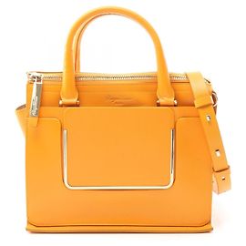 Roger Vivier Leather Handbag Orange