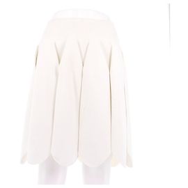 Jupe blanche en viscose Alaïa Blanc