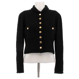 Chanel Tweedjacke schwarz Schwarz