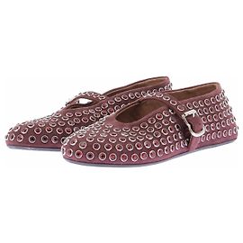Alaïa Bailarinas bordeaux com strass Bordeaux