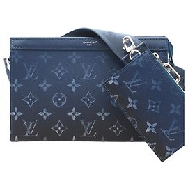 Louis Vuitton Monogram Gradient Gaston Wallet Shoulder Bag Blue Navy blue