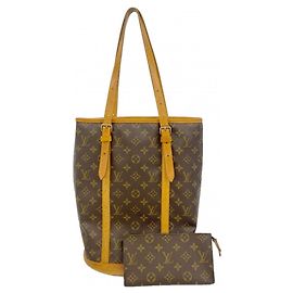 Louis Vuitton Monogram Bucket GM Tote Bag Braun