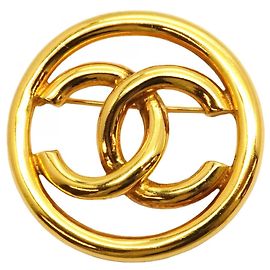 Spilla circolare Coco Mark di Chanel D'oro