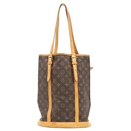 Louis Vuitton Monogram Bucket GM Handbag Brown