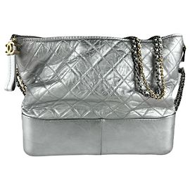 Borsa a Spalla Gabrielle di Chanel Argento