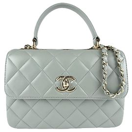 Bolsa de Ombro Trendy CC da CHANEL Verde claro