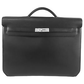 Hermès Kelly Depeches 36 em Evergrain Preto Preto