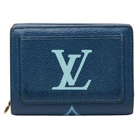 Louis Vuitton Two-Tone Monogram Empreinte Wallet White Blue