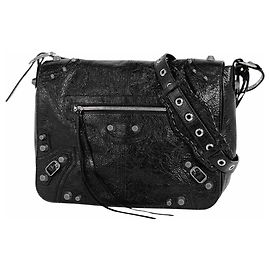Balenciaga Le Cagoule Medium Shoulder Bag Black
