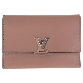 Monedero de cuero rosa Louis Vuitton Rosa