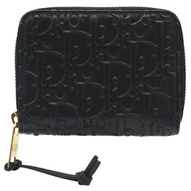 Monedero de cuero Trotter Gravity de Christian Dior Negro