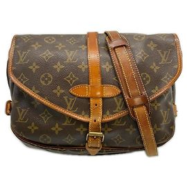 Louis Vuitton Monogram Saumur 30 Shoulder Bag Brown
