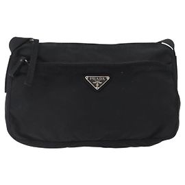 Prada Front Zip Tessuto Medium Nero