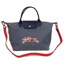 Borsa Longchamp Le Pliage On the Road Blu