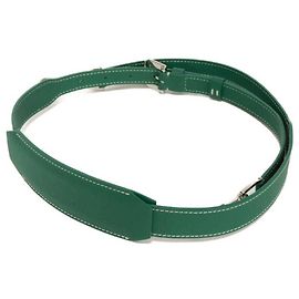 Sangle d'épaule en cuir vert Goyard Vert