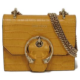 Mini Paris Schultertasche von Jimmy Choo Gelb