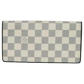 Cartera Larga Louis Vuitton Brazza Blanco Azul marino