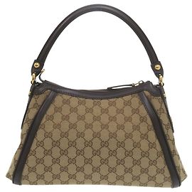 Bolsa de ombro Gucci Bege Castanho escuro