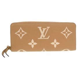 Cartera Larga Clemence de Louis Vuitton Beige