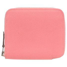 Monedero compacto Azap Silkin de Hermès Rosa