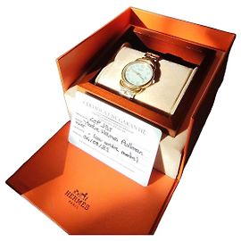 Orologio Hermès Pullman Argento D'oro