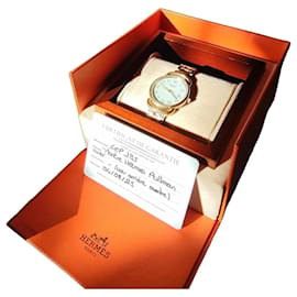 Relógio Hermès Pullman Prata Dourado