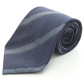 Corbata de seda a rayas regimental Tom Ford Azul Azul marino