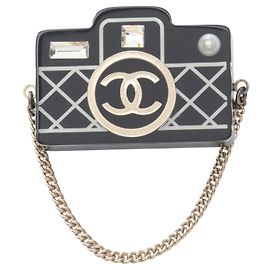 Chanel Coco Mark Brosche Schwarz