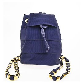 Salvatore Ferragamo Vara Chain Canvas Violet