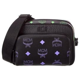 MCM Bag Black Multiple colors Green Purple