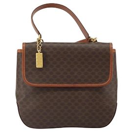 Céline Celine Vintage Macadam Canvas Marron