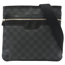 Borsa a Spalla Louis Vuitton Graphite Thomas N58028 Marrone Nero
