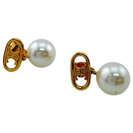 Céline Boucles d'oreilles clous en plaqué or CELINE Triomphe Autre