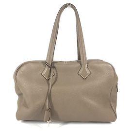Sac à main épaule Victoria 35 d'Hermès Marron