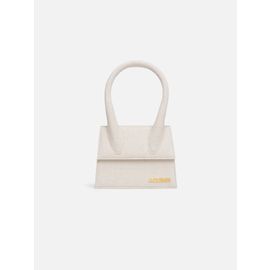 Jacquemus Chiquito mini bege claro em linho mini Bege