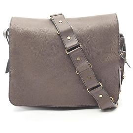 Céline Bolsa mensageiro de couro marrom Celine Marrom