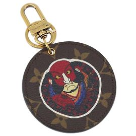 LOUIS VUITTON Monogram Porte Cles Illustre Charm MP1949 LV Auth LNZ144M Monogram