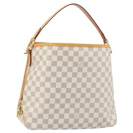 LOUIS VUITTON Bolsa de Ombro Damier Azur Delightful PM N41447 Auth LV 166230V Outro