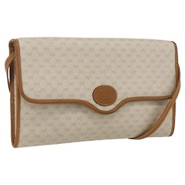 Gucci Sac Micro GG Supreme PVC Beige Clair Or 004 106 0146 Auth fm5178 Beige Doré