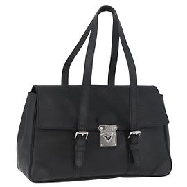 LOUIS VUITTON Sac à main Epi Segur MM Noir M58862 LV Auth BA11114 Noir