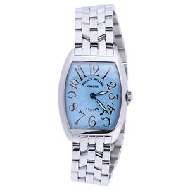 Orologio Franck Muller Tonneau Curvex 722 SS QZ con quadrante blu Blu