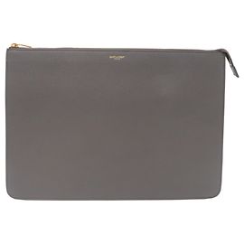 Pochette pour homme Saint Laurent Marron